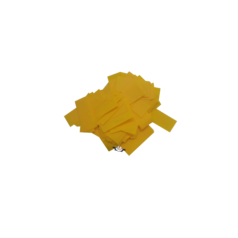 Coriandoli Giallo rettangolari da 5 kg.