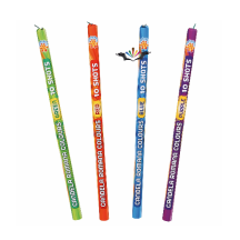 CANDELA ROMANA COLOURS 10 COLPI 4 PEZZI BORGONOVO