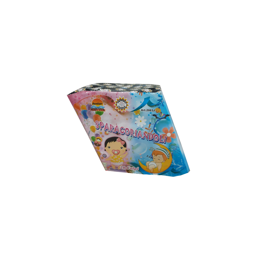 SPARA CORIANDOLI ROSA 20 COLPI TEANESE