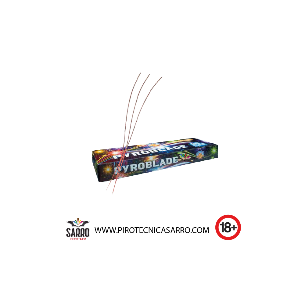 PYROBLADE 10 PEZZI BORGONOVO "MICCIA PER COLLEGAM