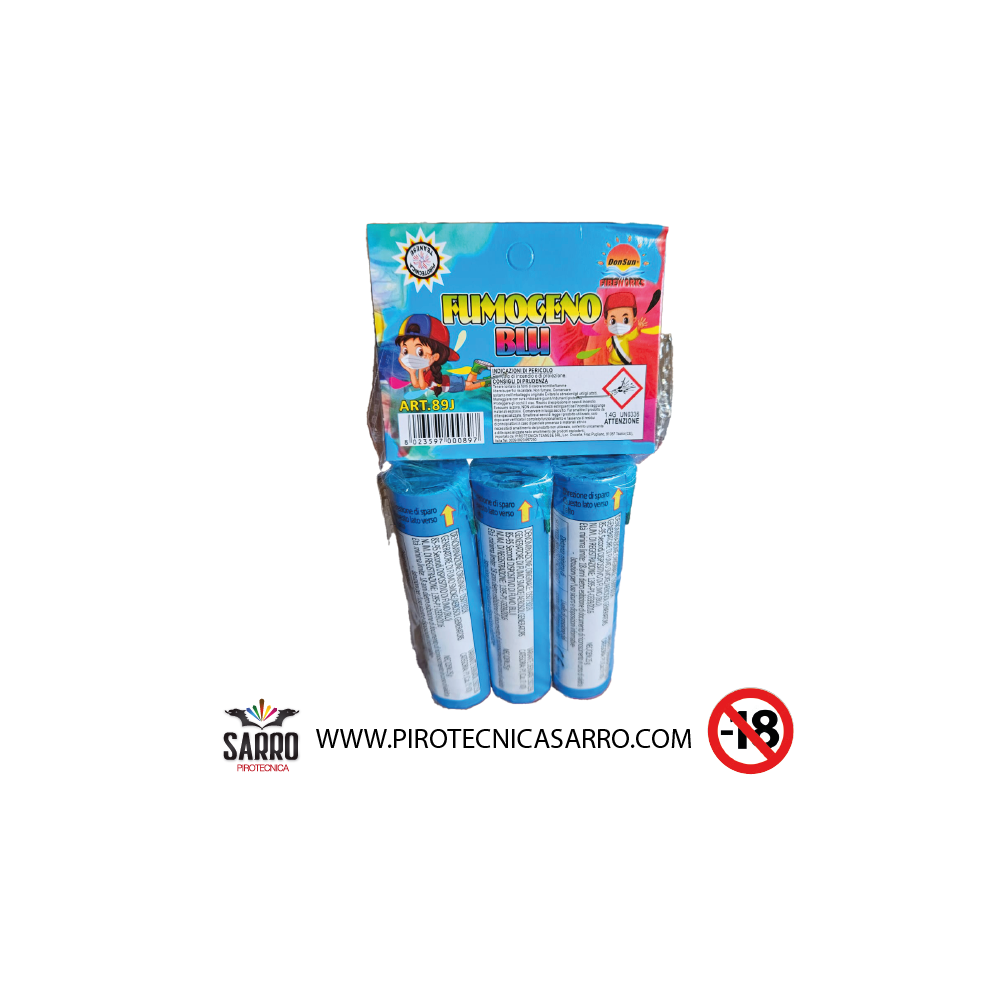 fumogeno blu 6 pezzi teanese