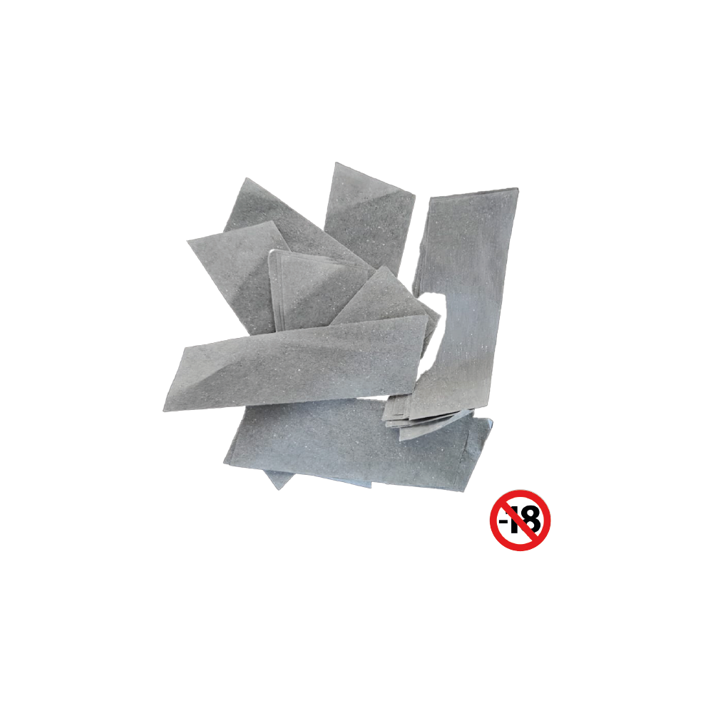 CORIANDOLI GRIGIO RETTANGOLARI DA 5KG.