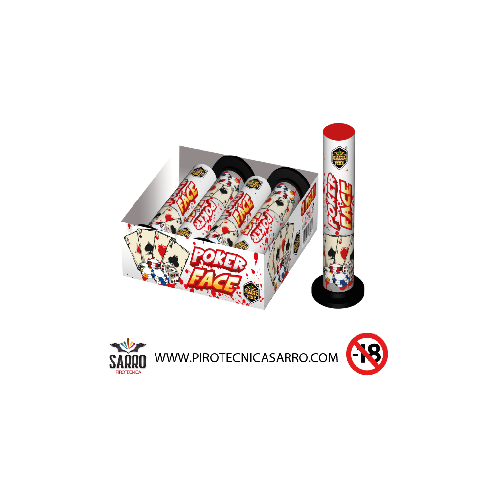 FONTANA POKER FACE 4 PEZZI MAGIC FIRE