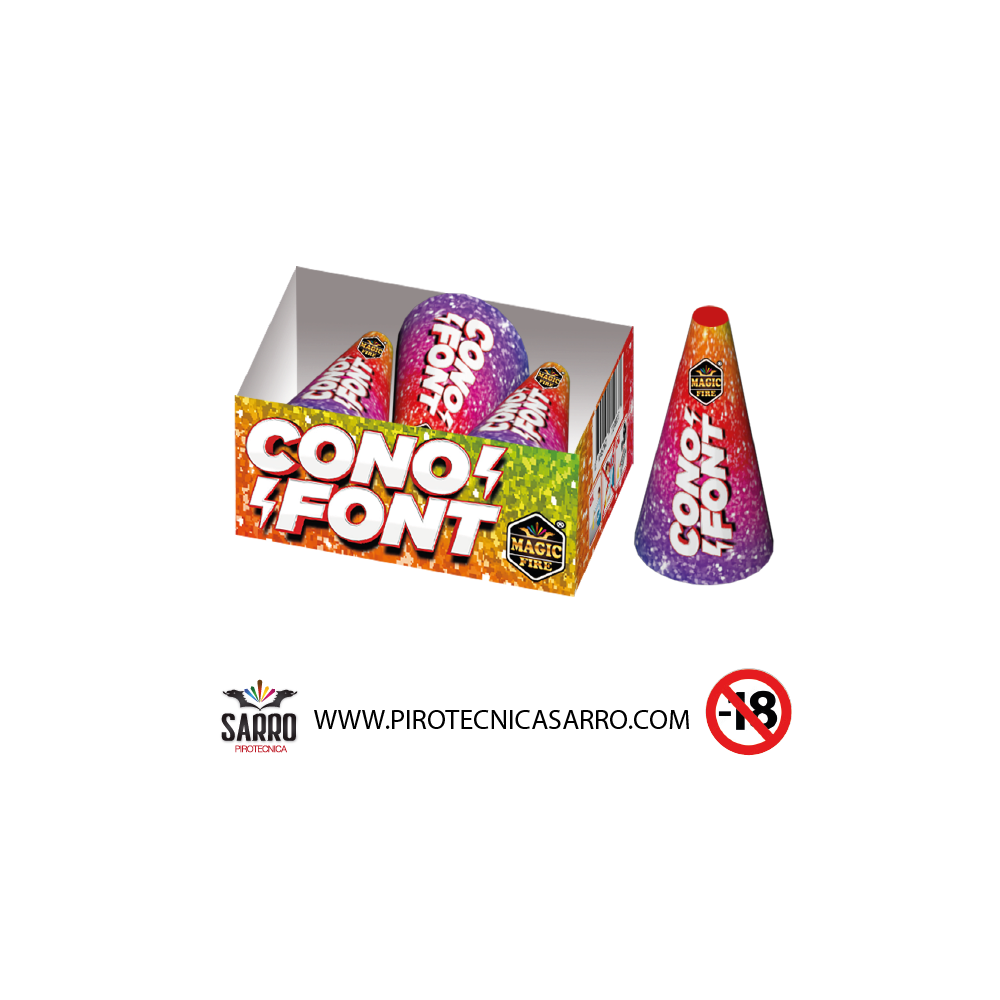 CONO FONT 3 PEZZI MAGIC FIRE