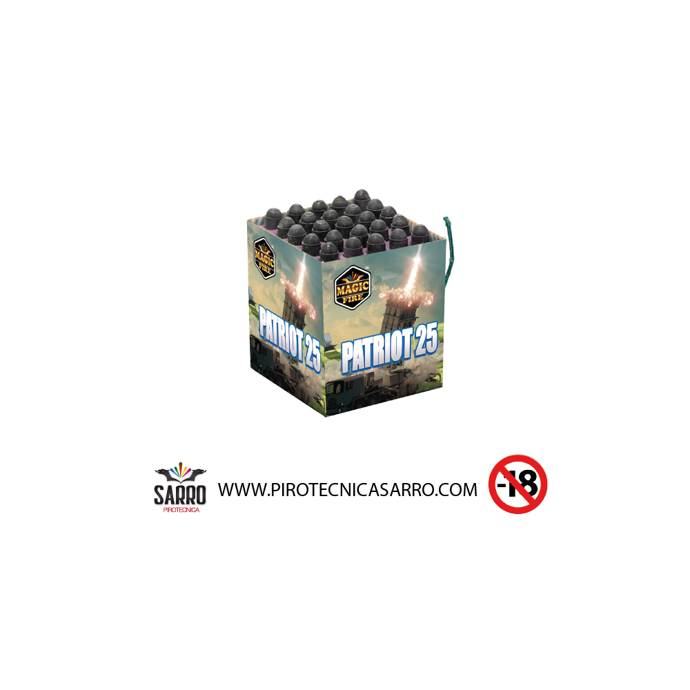 PATRIOT 25 COLPI 4 PEZZI MAGIC FIRE