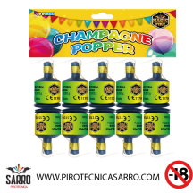 CHAMPAGNE POPPER 6 PEZZI MAGIC FIRE
