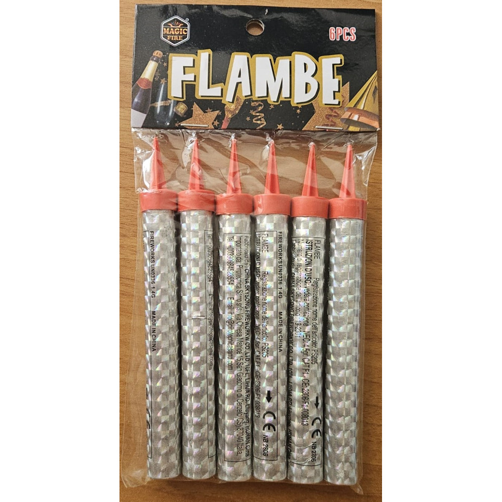 FLAMBE 600 PEZZI 12 CENTIMETRI MAGIC FIRE