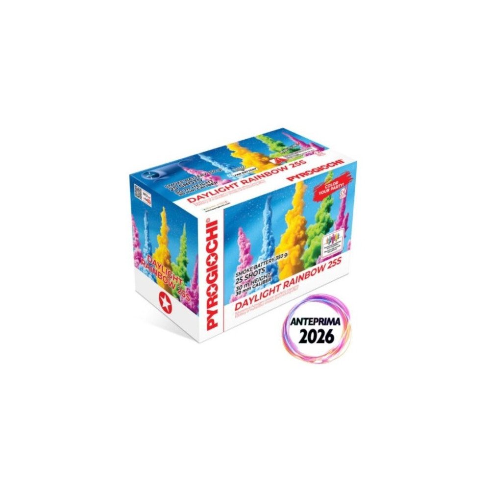 RAINBOW DAYLIGHT 25 COLPI PYROGIOCHI